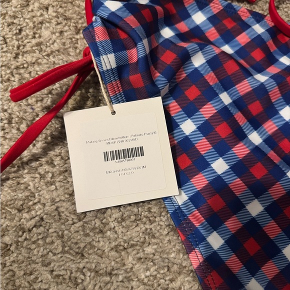 Born Primitive Red and Blue Plaid Bikini - Picture 4 of 5